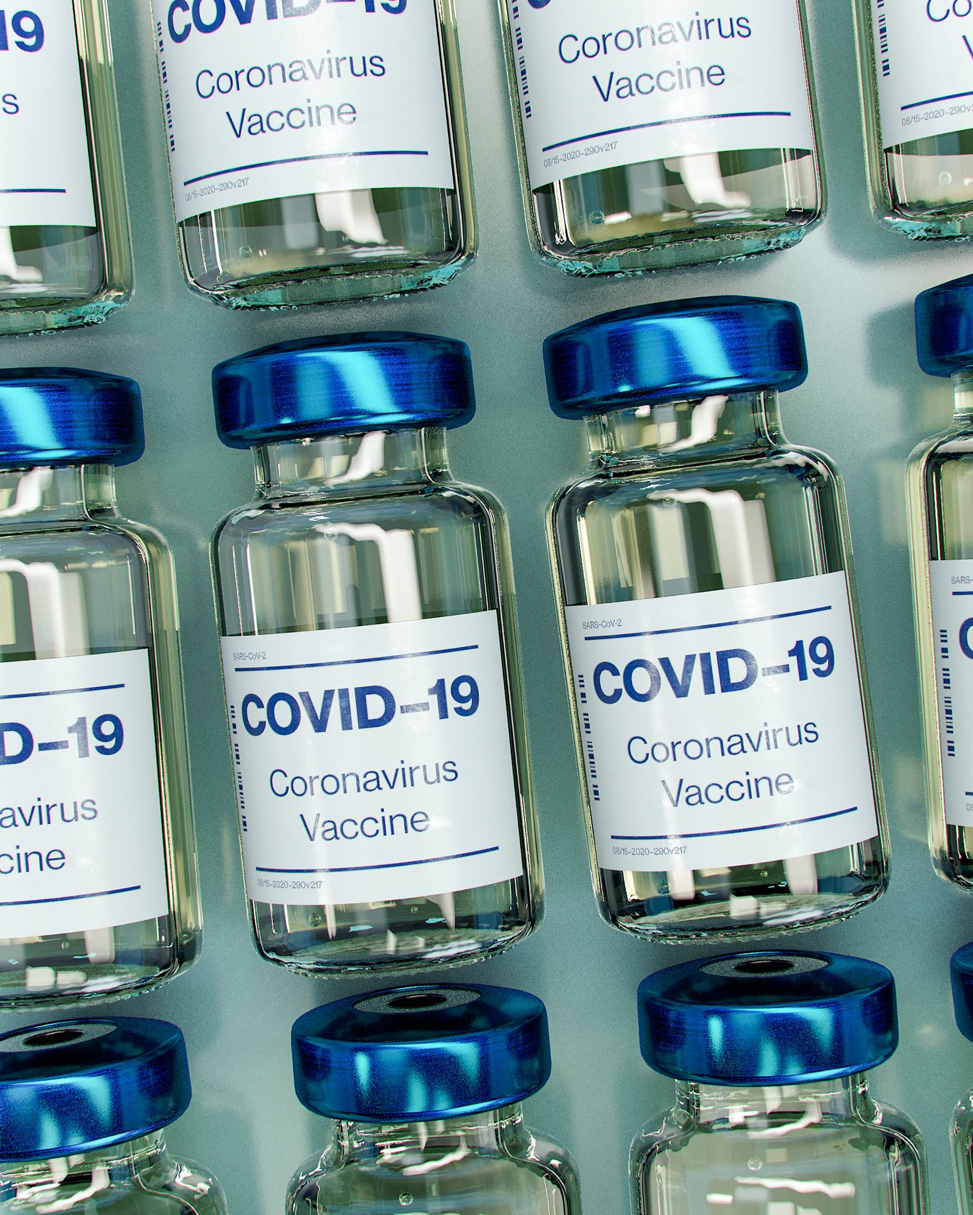 Vials of covid-19 vaccine
